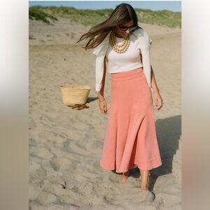 Tuckernuck Nantucket Red Stretch Twill Brynn Skirt